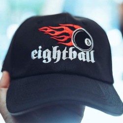 Eightball Μαύρο Καπέλο - Eightball Logo new