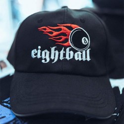Eightball Μαύρο Καπέλο - Eightball Logo new