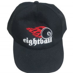 Eightball Black Cap - Eightball Logo
