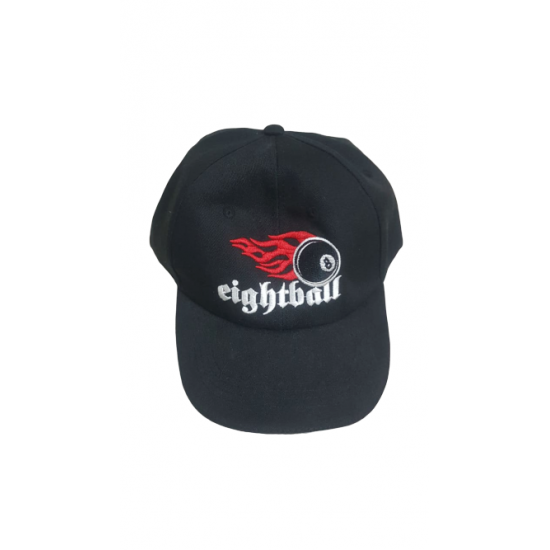 Eightball Black Cap - Eightball Logo