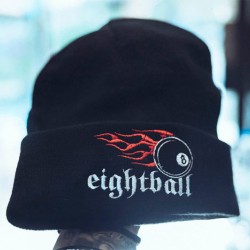 Eightball Μαύρος Σκούφος - Eightball Logo