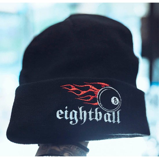 Eightball Μαύρος Σκούφος - Eightball Logo