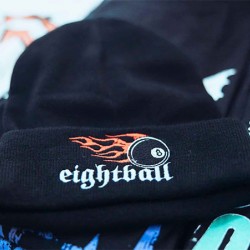 Eightball Μαύρος Σκούφος - Eightball Logo