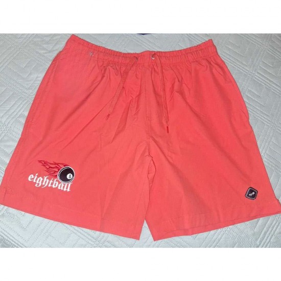 Eightball Ανδρική Βερμούδα (Μαγιό) Κόκκινη - Logo