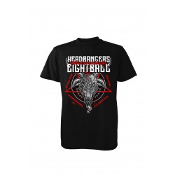 Eightball Black T-shirt - Head Bangers