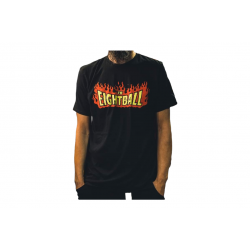 Eightball Men's Black T-shirt - Hellacopters style